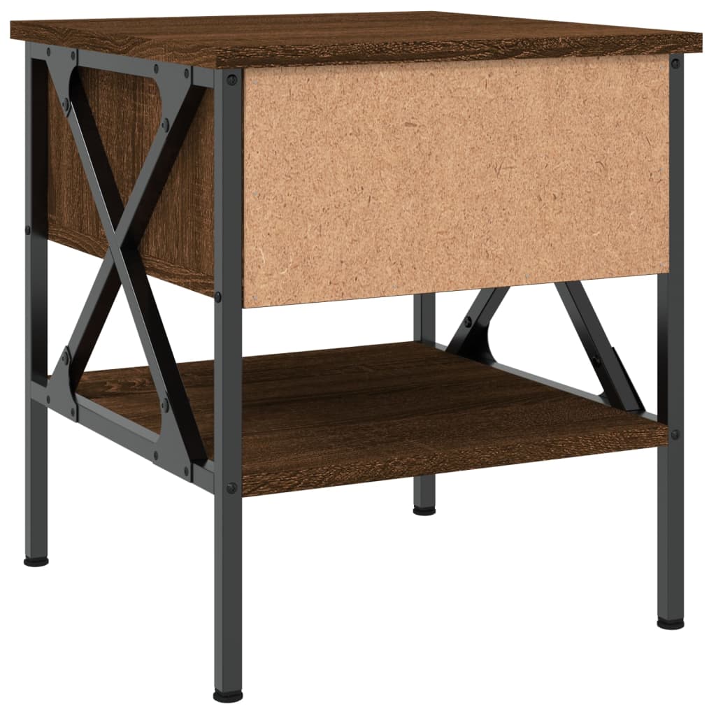 Tables de chevet 2 pcs chêne marron 40x42x45 cm bois ingénierie - XIOS