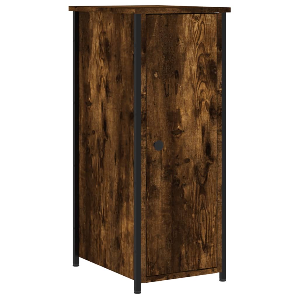 Tables de chevet 2 pcs chêne fumé 32x42x80 cm bois d'ingénierie - XIOS