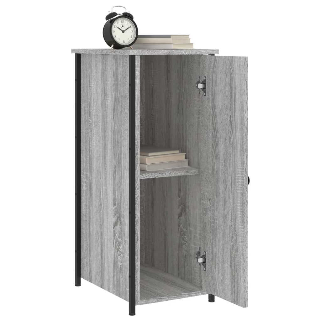 Tables de chevet 2 pcs sonoma gris 32x42x80cm bois d'ingénierie - XIOS