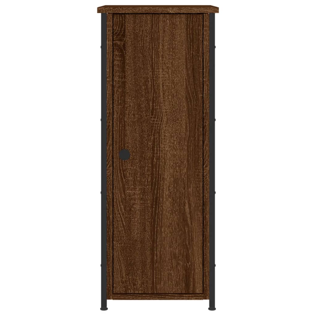 Tables de chevet 2pcs chêne marron 32x42x80cm bois d'ingénierie - XIOS