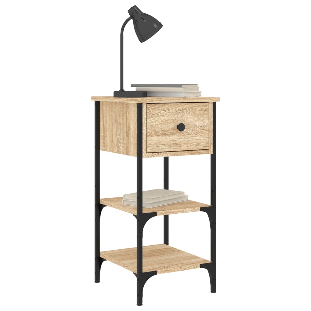 Tables de chevet 2 pcs chêne sonoma 34x36x70 cm bois ingénierie - XIOS