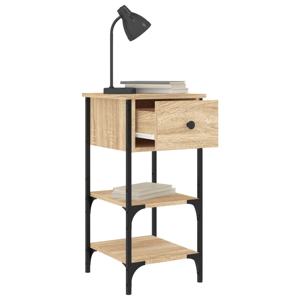 Tables de chevet 2 pcs chêne sonoma 34x36x70 cm bois ingénierie - XIOS