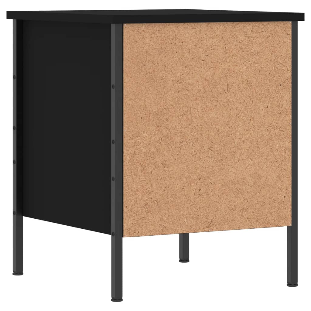 Table de chevet noir 40x42x50 cm bois d’ingénierie - XIOS