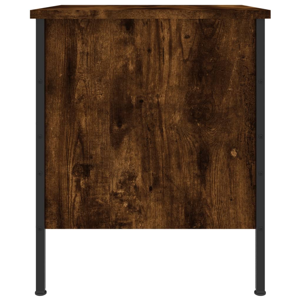 Table de chevet chêne fumé 40x42x50 cm bois d'ingénierie - XIOS