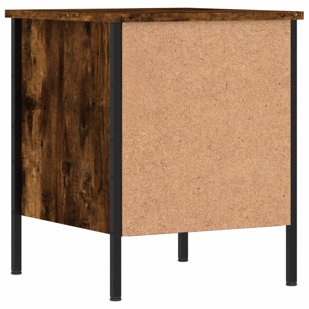 Tables de chevet 2 pcs chêne fumé 40x42x50 cm bois ingénierie - XIOS