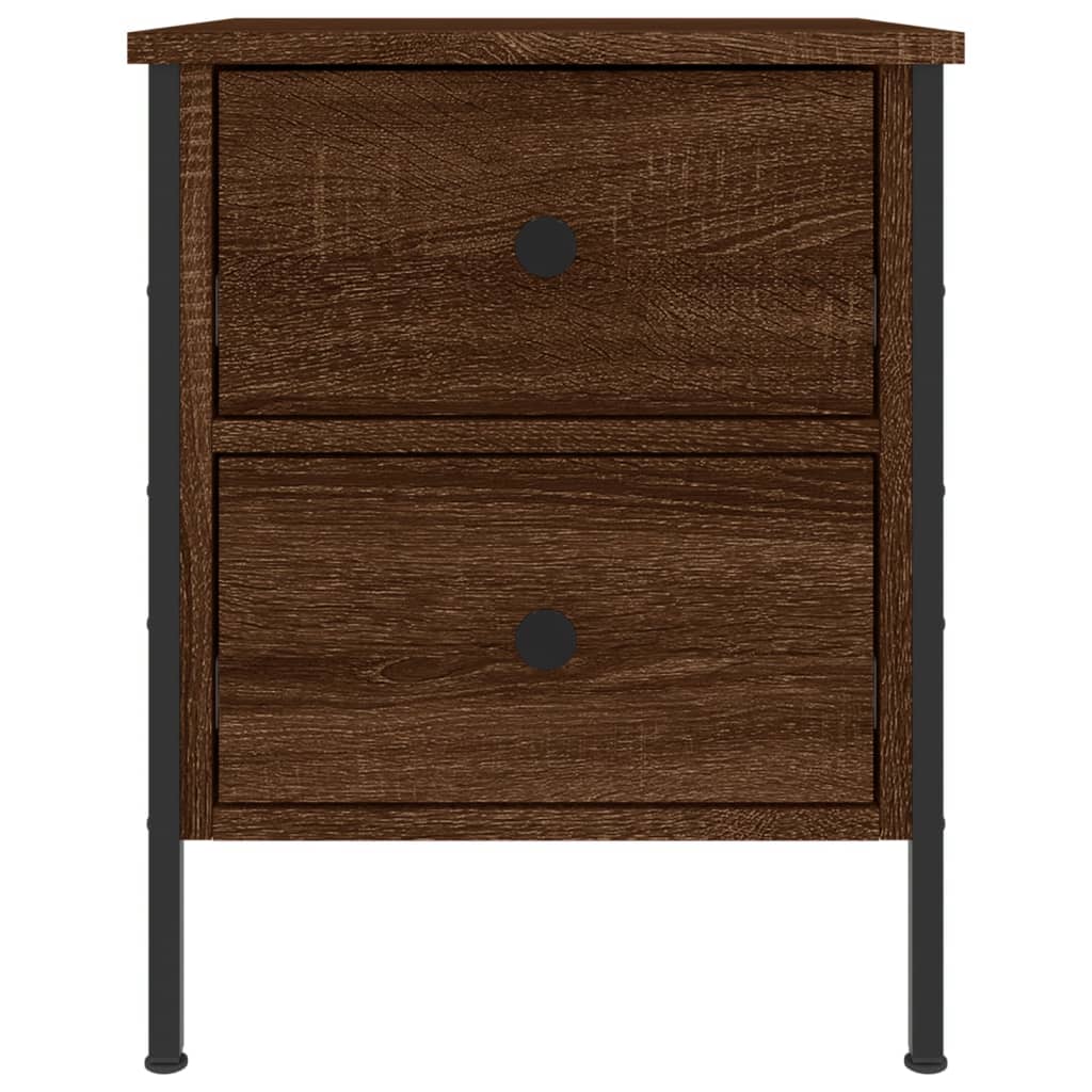 Tables de chevet 2pcs chêne marron 40x42x50cm bois d'ingénierie - XIOS