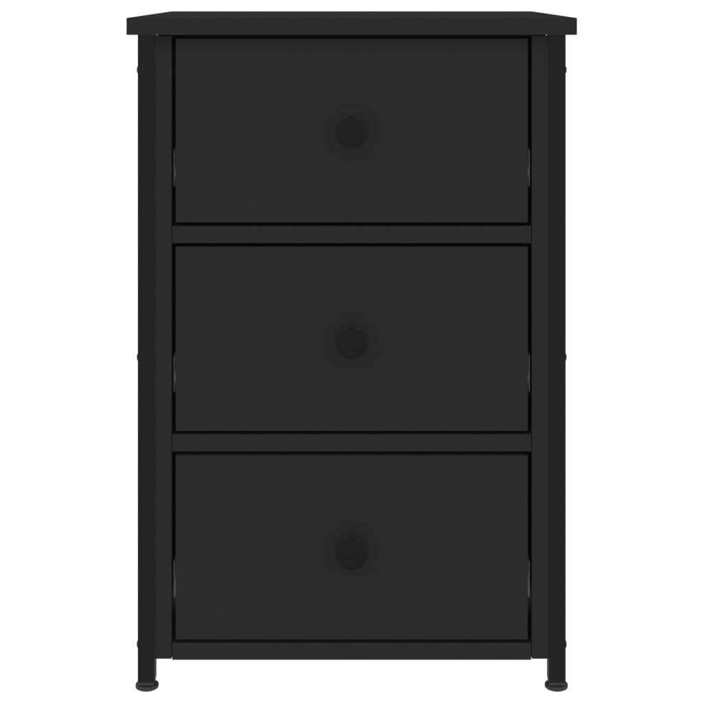 Tables de chevet 2 pcs noir 40x36x60 cm bois d’ingénierie - XIOS