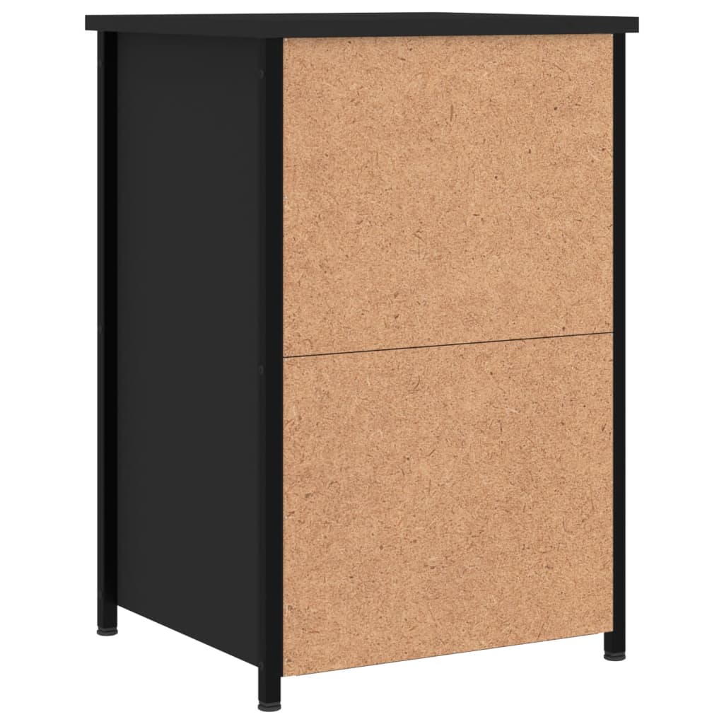 Tables de chevet 2 pcs noir 40x36x60 cm bois d’ingénierie - XIOS