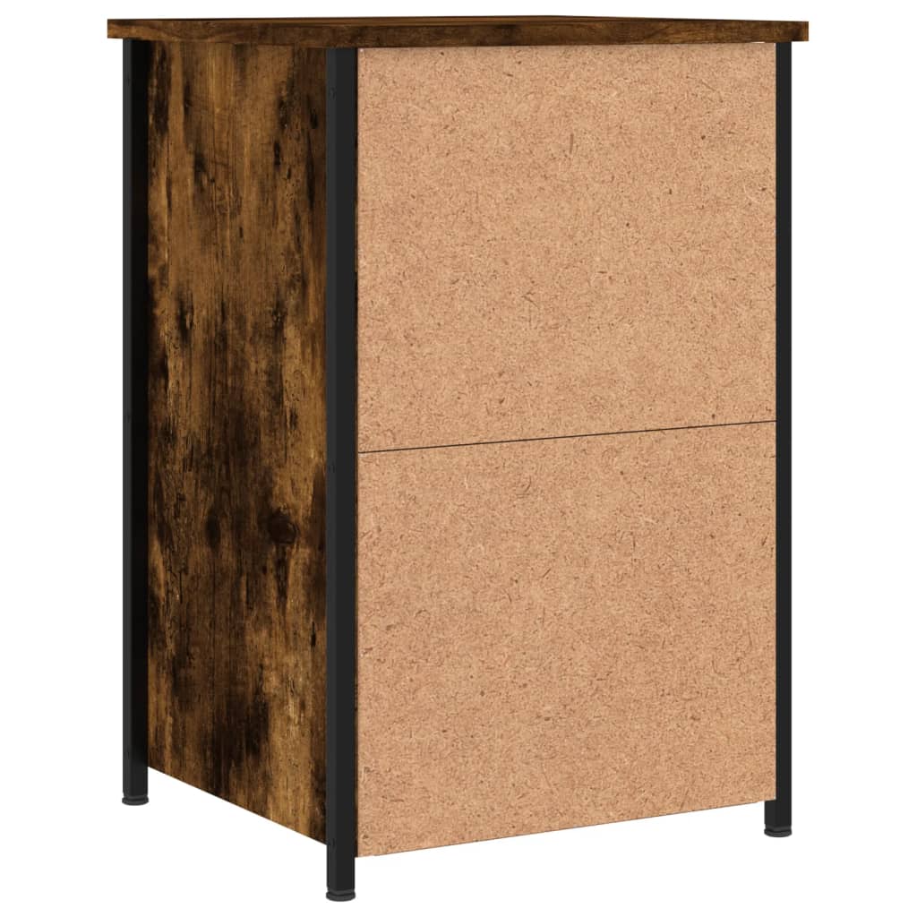 Tables de chevet 2 pcs chêne fumé 40x36x60 cm bois d’ingénierie - XIOS