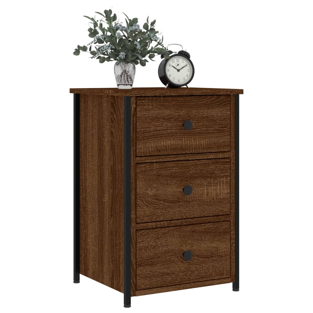 Tables de chevet 2pcs chêne marron 40x36x60cm Bois d'ingénierie - XIOS