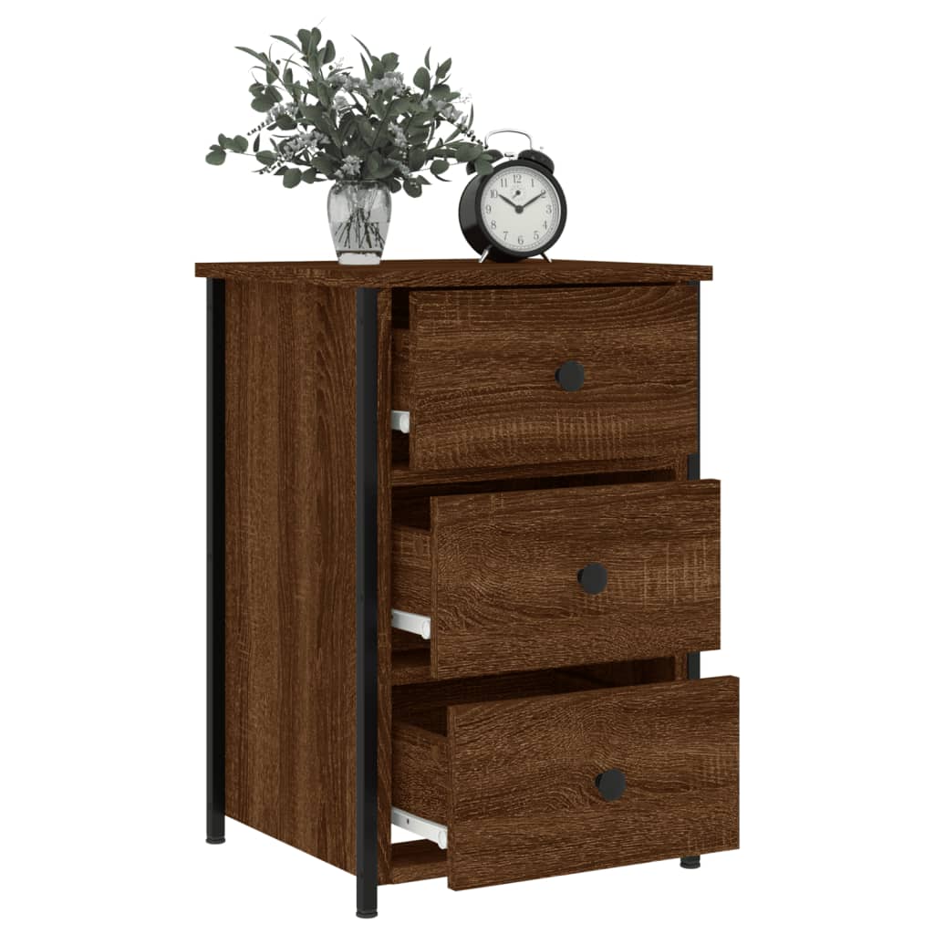 Tables de chevet 2pcs chêne marron 40x36x60cm Bois d'ingénierie - XIOS