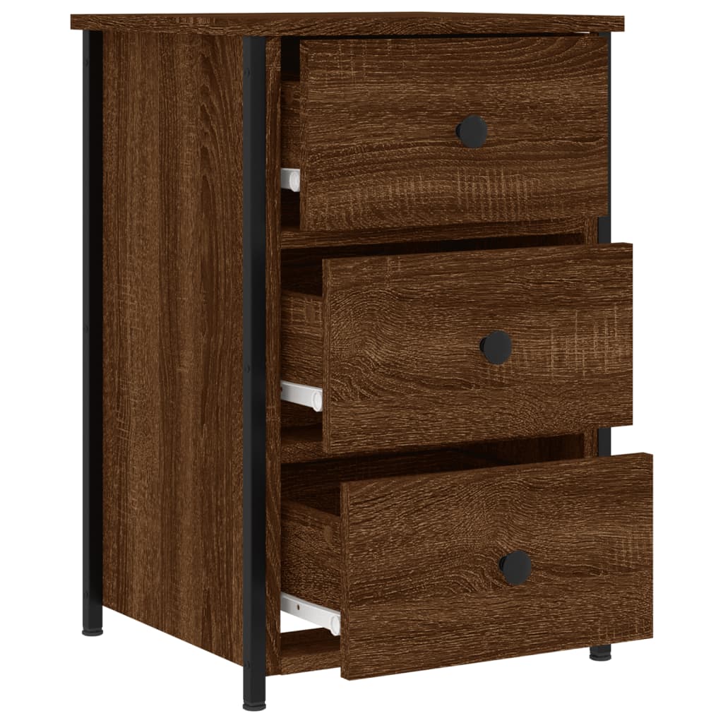 Tables de chevet 2pcs chêne marron 40x36x60cm Bois d'ingénierie - XIOS