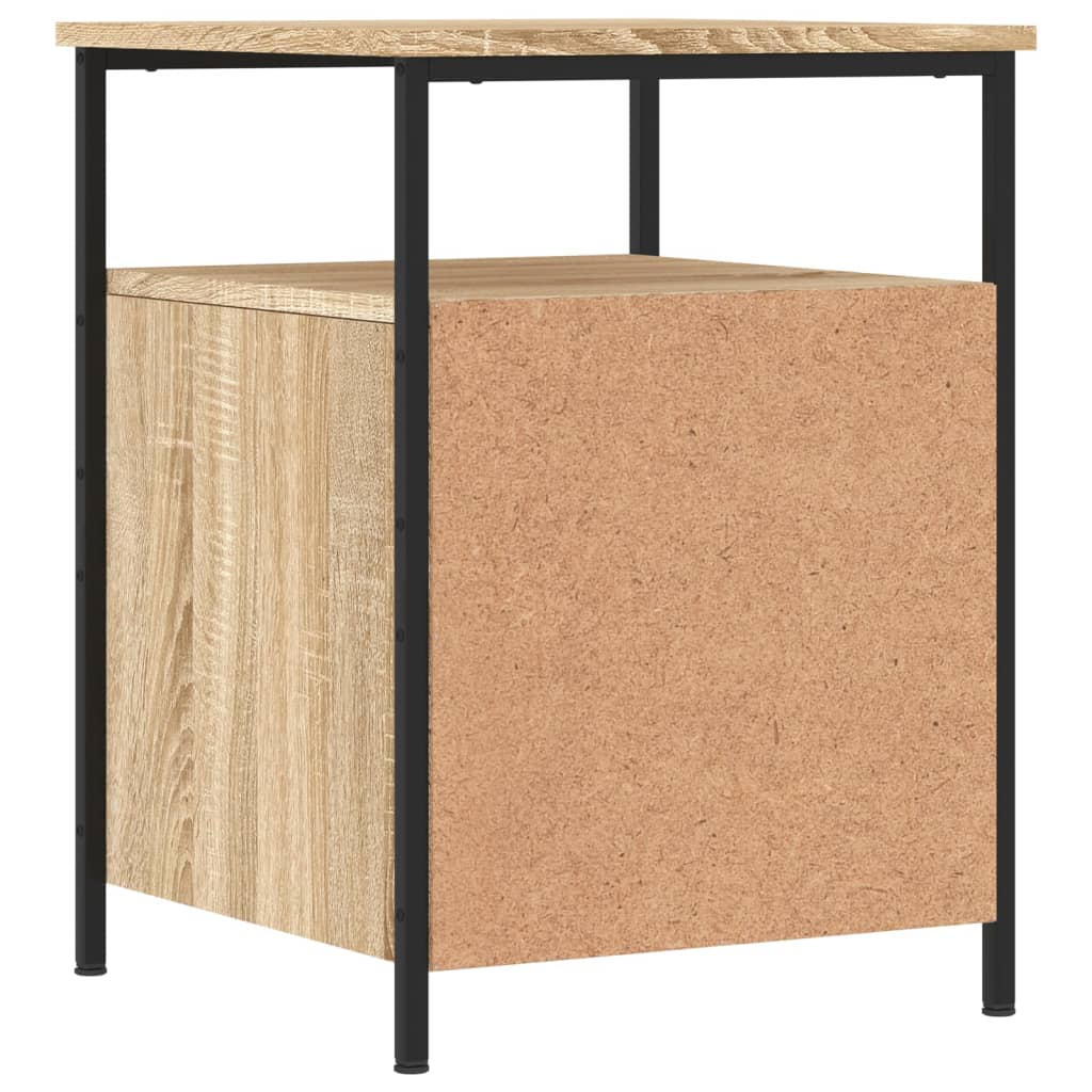 Tables de chevet 2pcs chêne sonoma 44x45x60cm bois d'ingénierie - XIOS