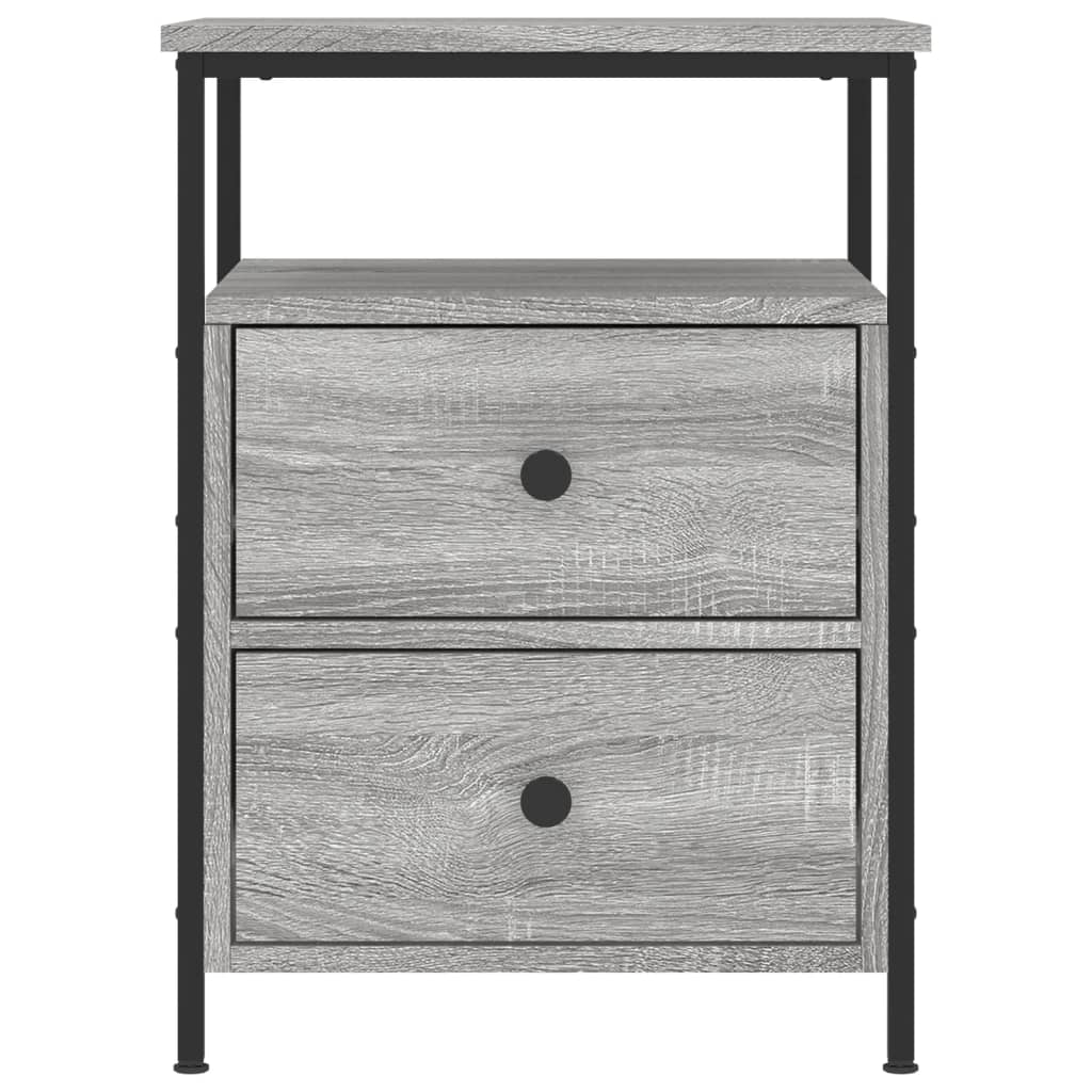 Table de chevet sonoma gris 44x45x60 cm bois d'ingénierie - XIOS