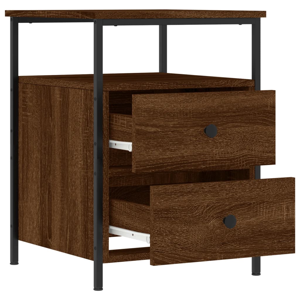 Tables de chevet 2 pcs chêne marron 44x45x60 cm bois ingénierie - XIOS