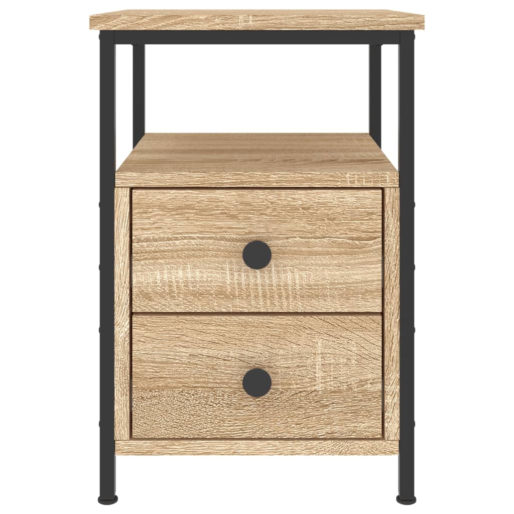 Table de chevet chêne sonoma 34x35,5x50 cm bois d'ingénierie - XIOS