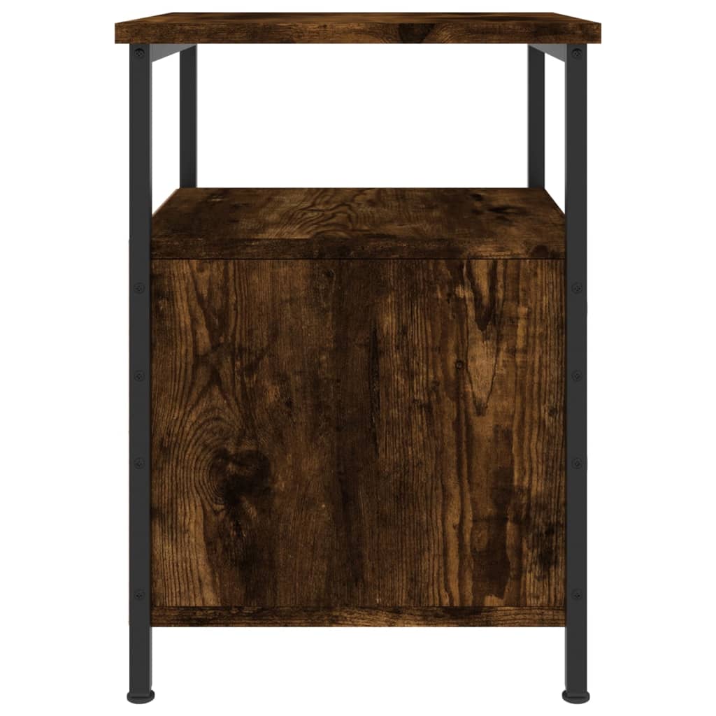 Tables de chevet 2 pcs chêne fumé 34x35,5x50 cm bois ingénierie - XIOS