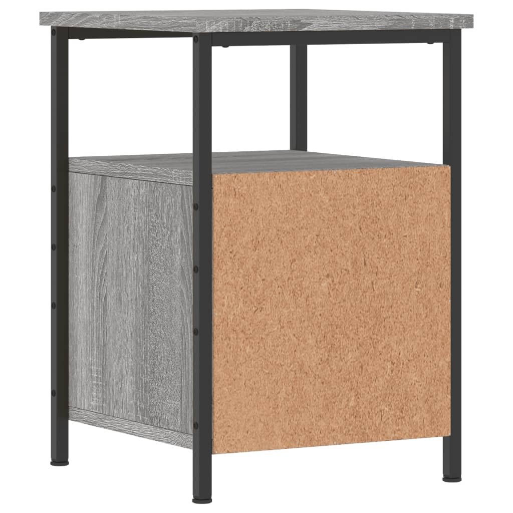 Tables de chevet 2 pcs sonoma gris 34x35,5x50cm bois ingénierie - XIOS