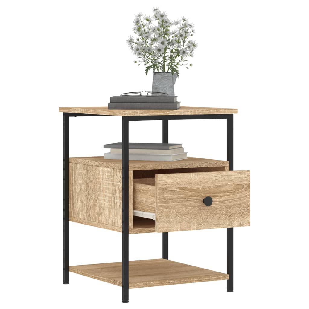 Tables de chevet 2 pcs chêne sonoma 40x42x56 cm bois ingénierie - XIOS