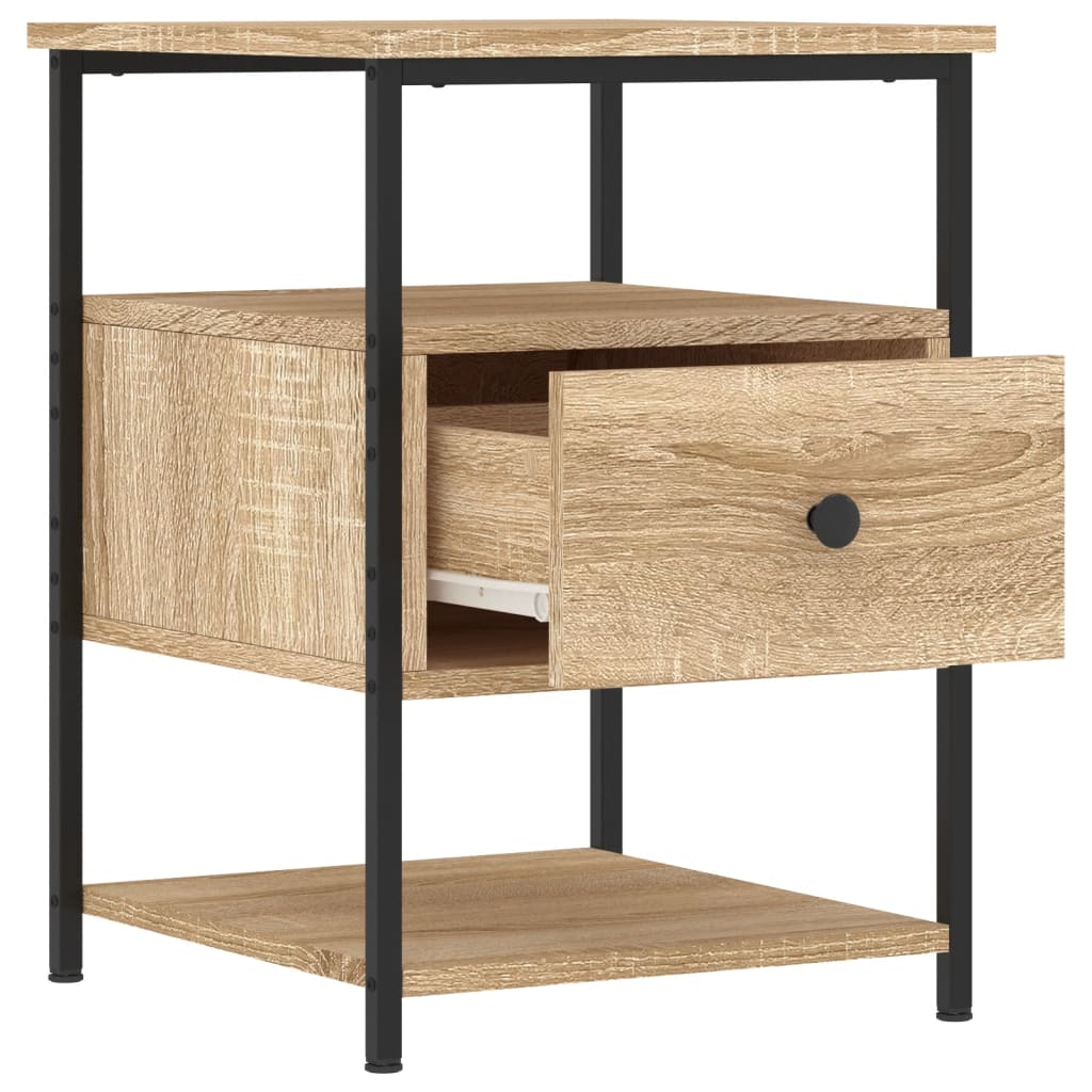 Tables de chevet 2 pcs chêne sonoma 40x42x56 cm bois ingénierie - XIOS