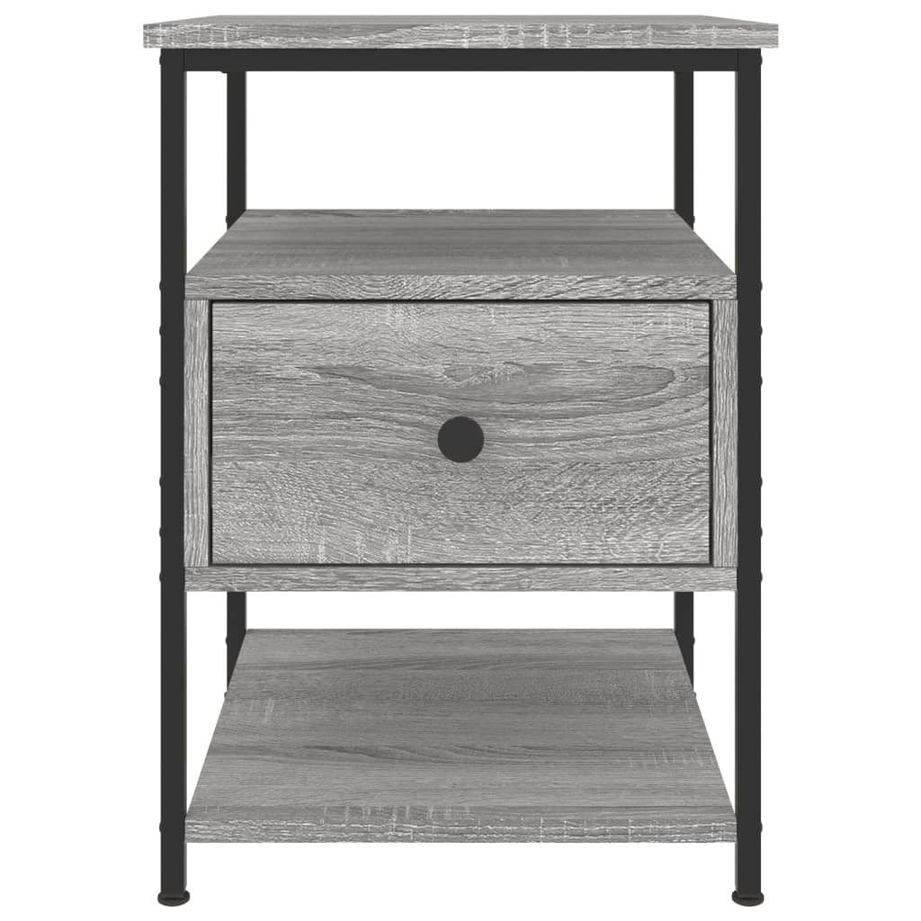 Table de chevet sonoma gris 40x42x56 cm bois d'ingénierie - XIOS