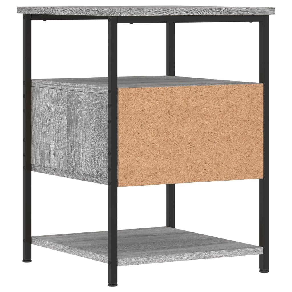 Table de chevet sonoma gris 40x42x56 cm bois d'ingénierie - XIOS