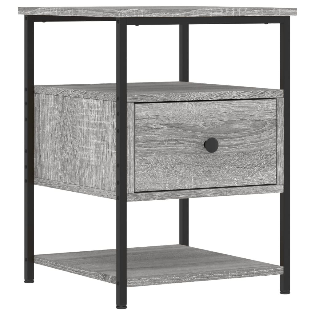 Tables de chevet 2 pcs sonoma gris 40x42x56cm bois d'ingénierie - XIOS