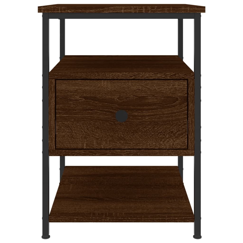 Tables de chevet 2pcs chêne marron 40x42x56cm bois d'ingénierie - XIOS