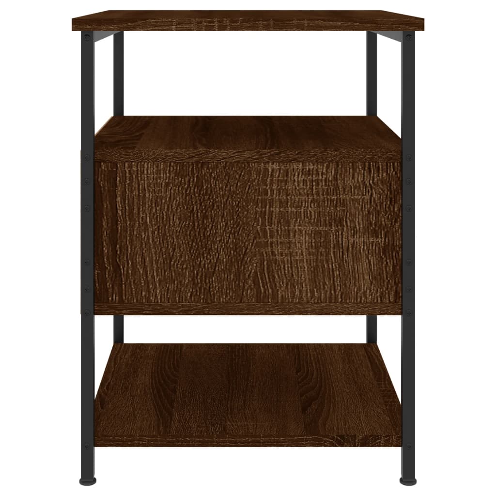 Tables de chevet 2pcs chêne marron 40x42x56cm bois d'ingénierie - XIOS