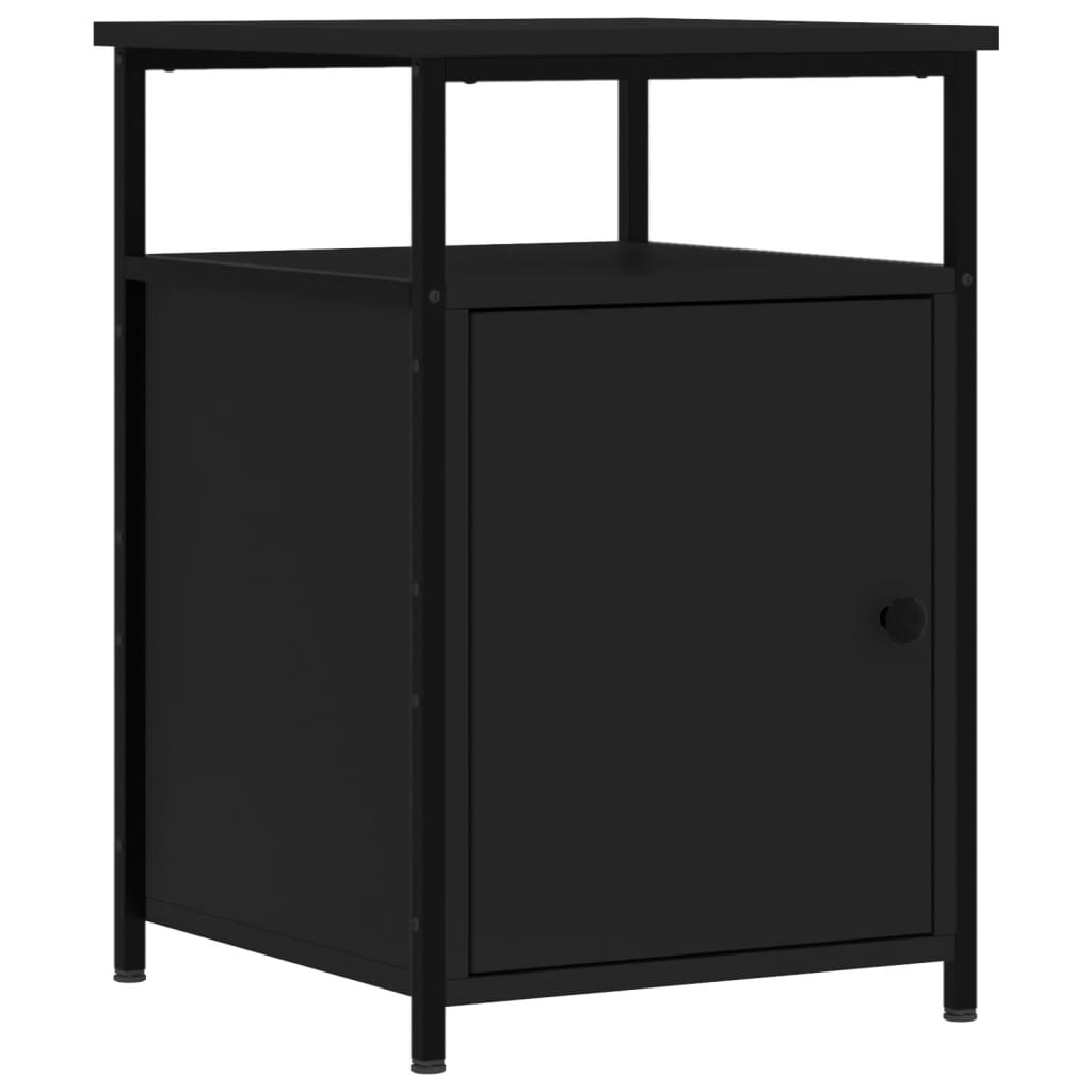 Tables de chevet 2 pcs noir 40x42x60 cm bois d'ingénierie - XIOS