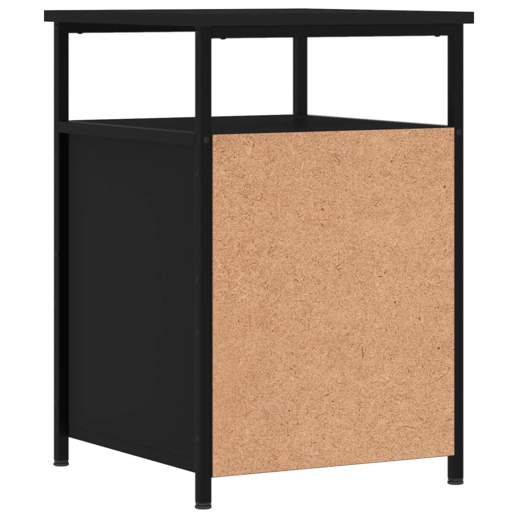 Tables de chevet 2 pcs noir 40x42x60 cm bois d'ingénierie - XIOS