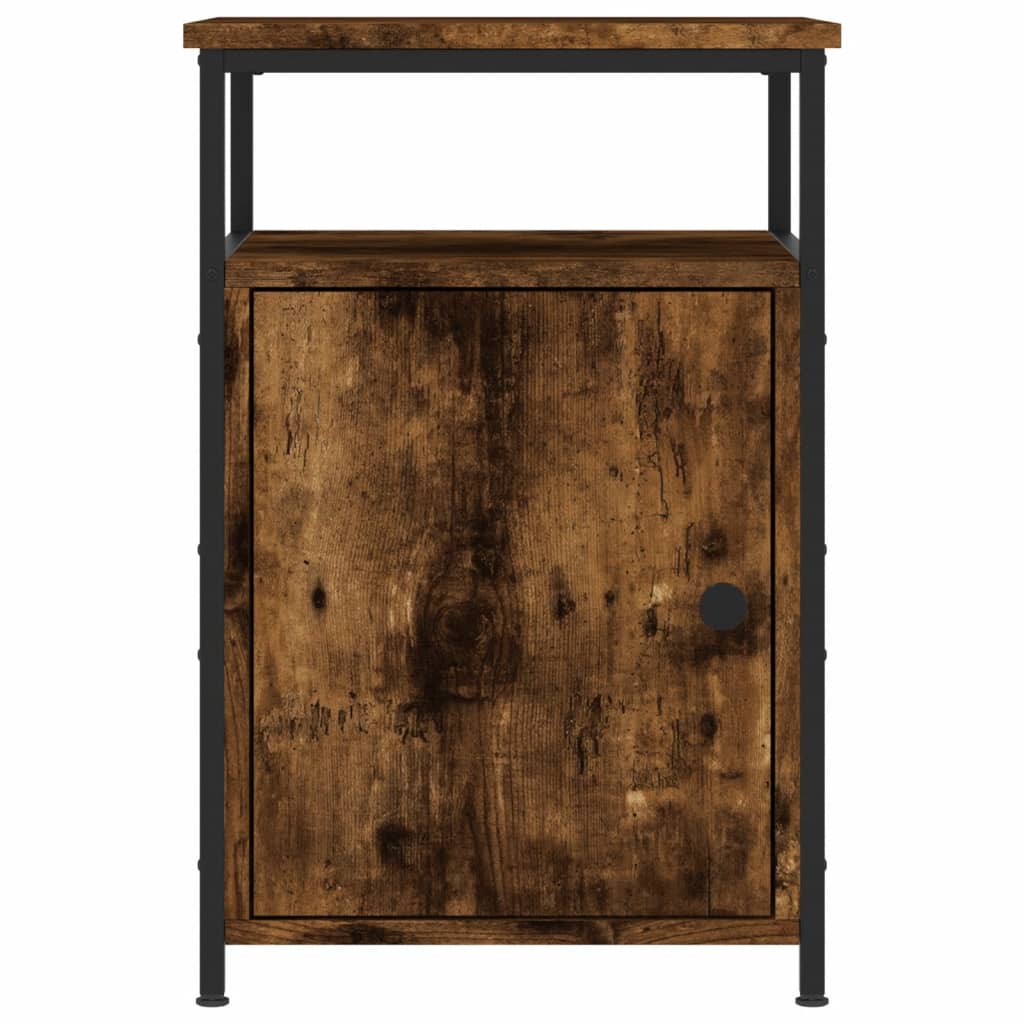 Tables de chevet 2 pcs chêne fumé 40x42x60 cm bois d'ingénierie - XIOS
