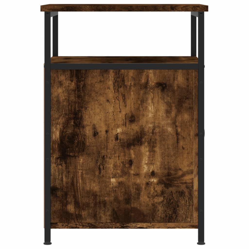 Tables de chevet 2 pcs chêne fumé 40x42x60 cm bois d'ingénierie - XIOS