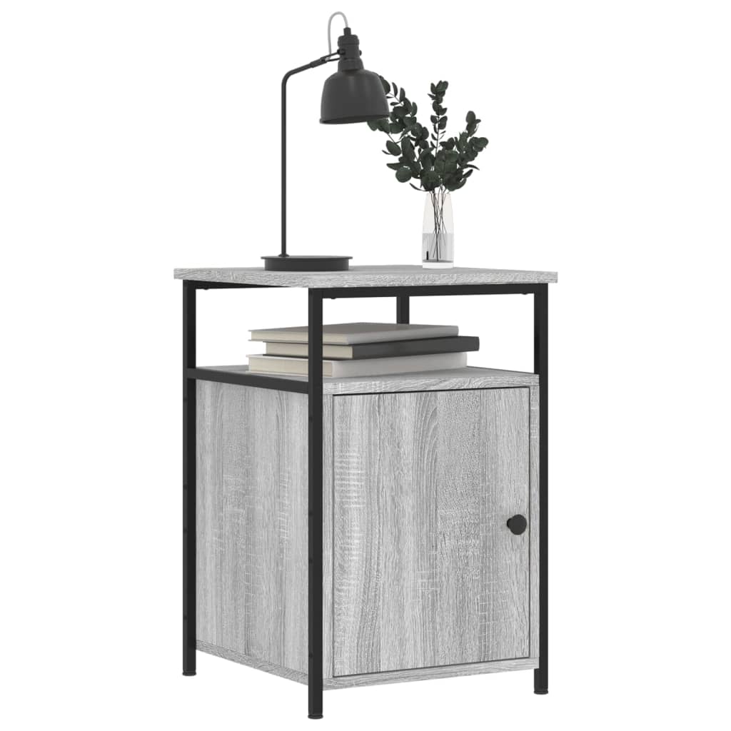 Tables de chevet 2 pcs sonoma gris 40x42x60cm bois d'ingénierie - XIOS
