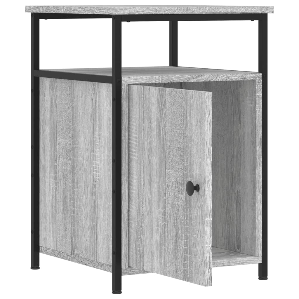 Tables de chevet 2 pcs sonoma gris 40x42x60cm bois d'ingénierie - XIOS