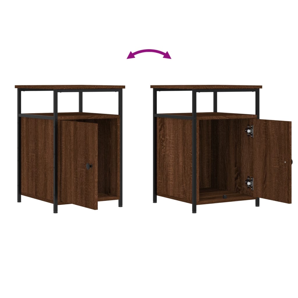 Tables de chevet 2pcs Chêne marron 40x42x60cm Bois d'ingénierie - XIOS