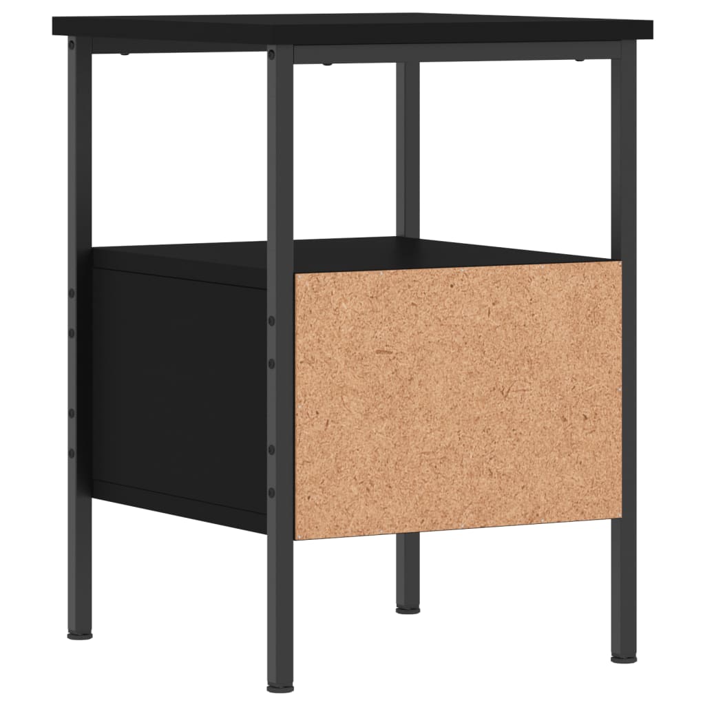 Table de chevet noir 34x36x50 cm bois d’ingénierie - XIOS