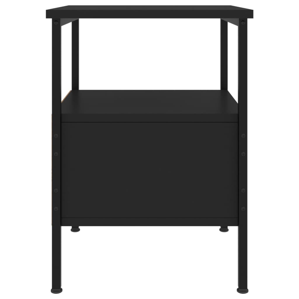 Tables de chevet 2 pcs noir 34x36x50 cm bois d’ingénierie - XIOS