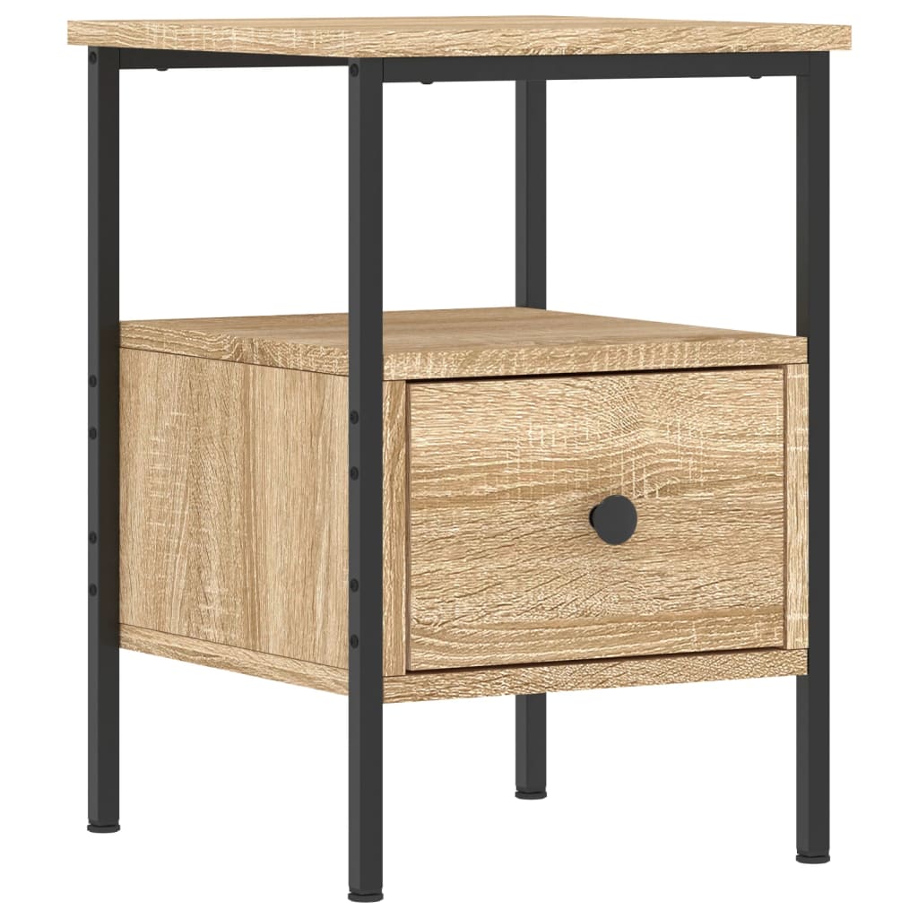 Table de chevet chêne sonoma 34x36x50 cm bois d'ingénierie - XIOS