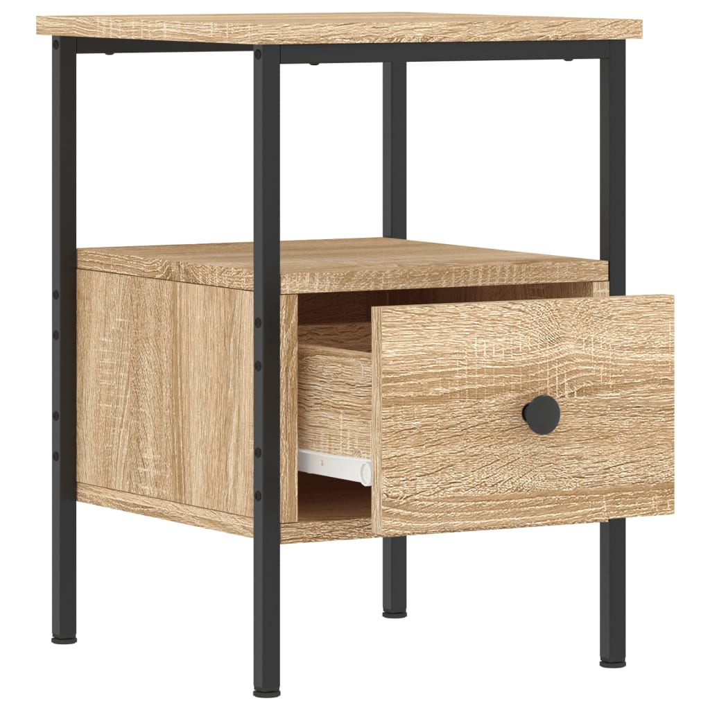 Table de chevet chêne sonoma 34x36x50 cm bois d'ingénierie - XIOS