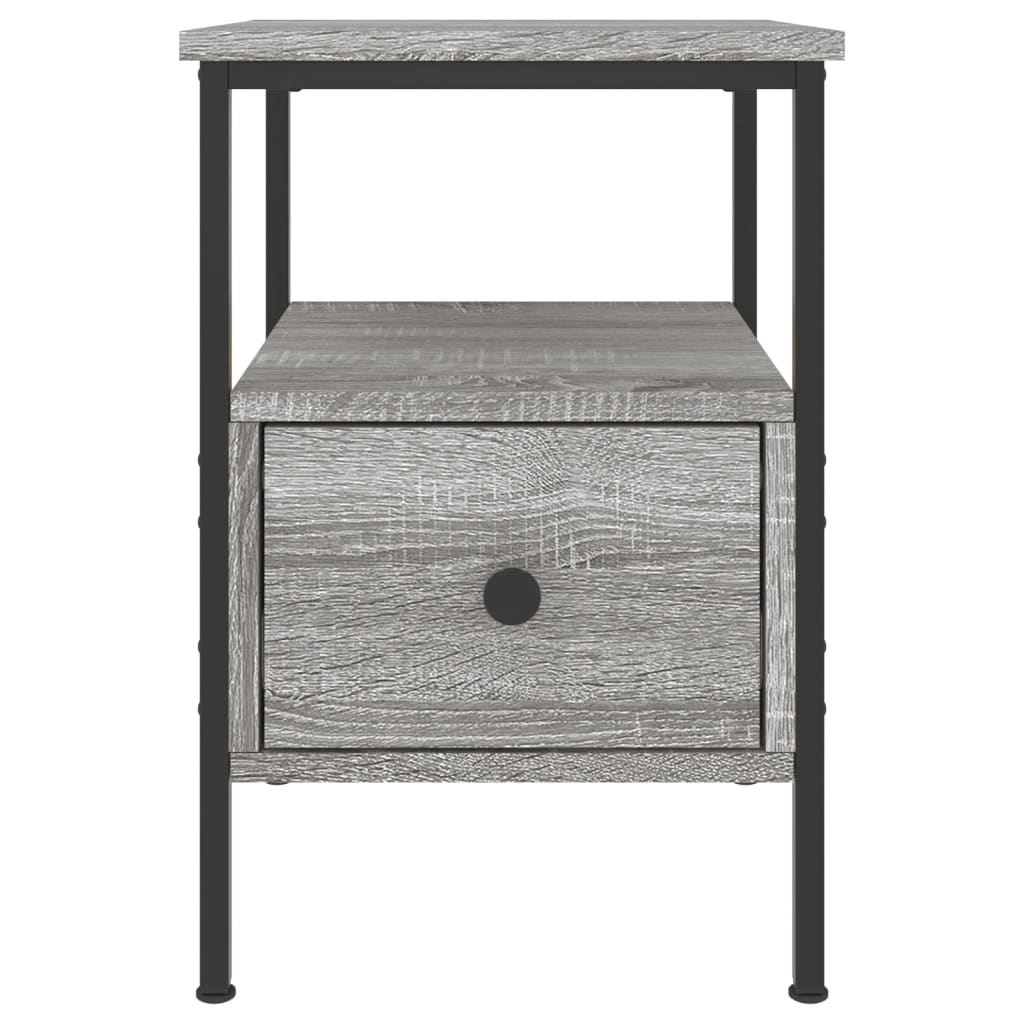 Table de chevet sonoma gris 34x36x50 cm bois d'ingénierie - XIOS