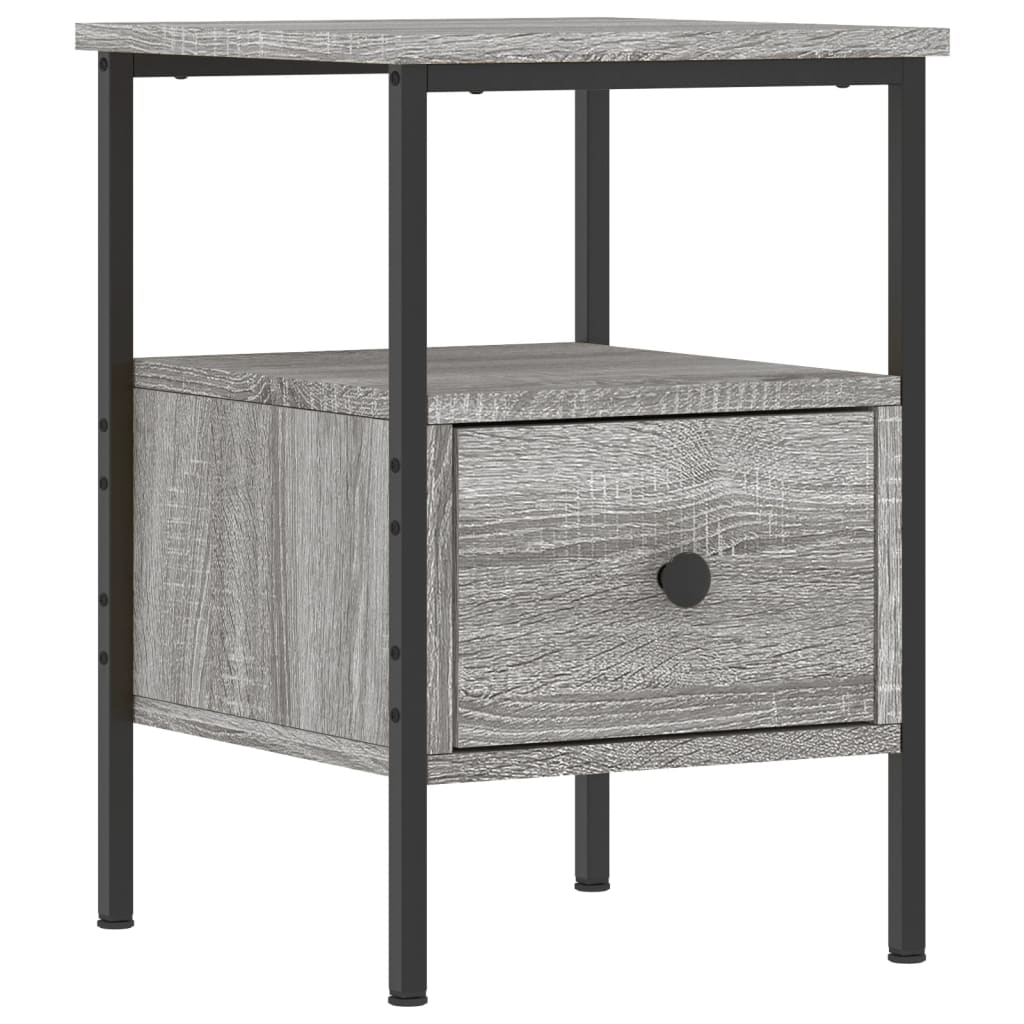 Tables de chevet 2 pcs sonoma gris 34x36x50cm bois d'ingénierie - XIOS
