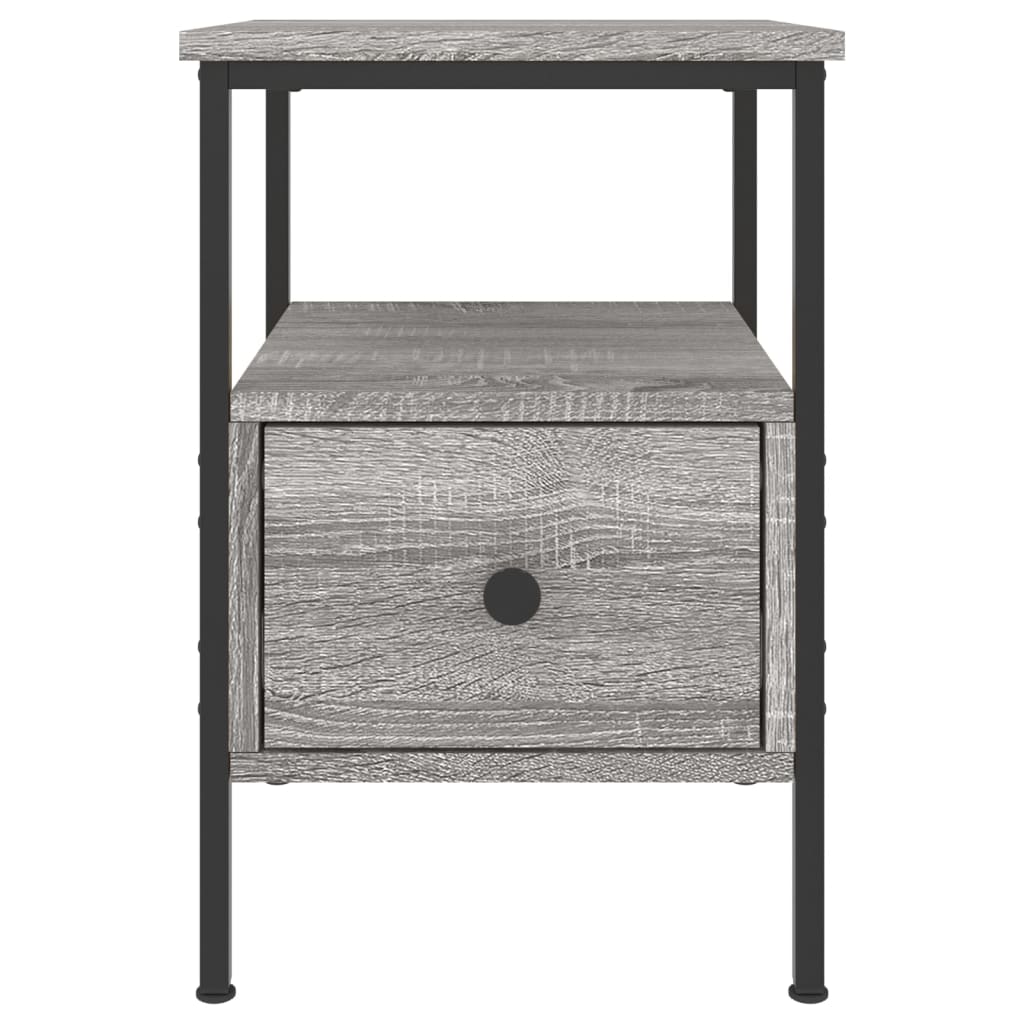 Tables de chevet 2 pcs sonoma gris 34x36x50cm bois d'ingénierie - XIOS