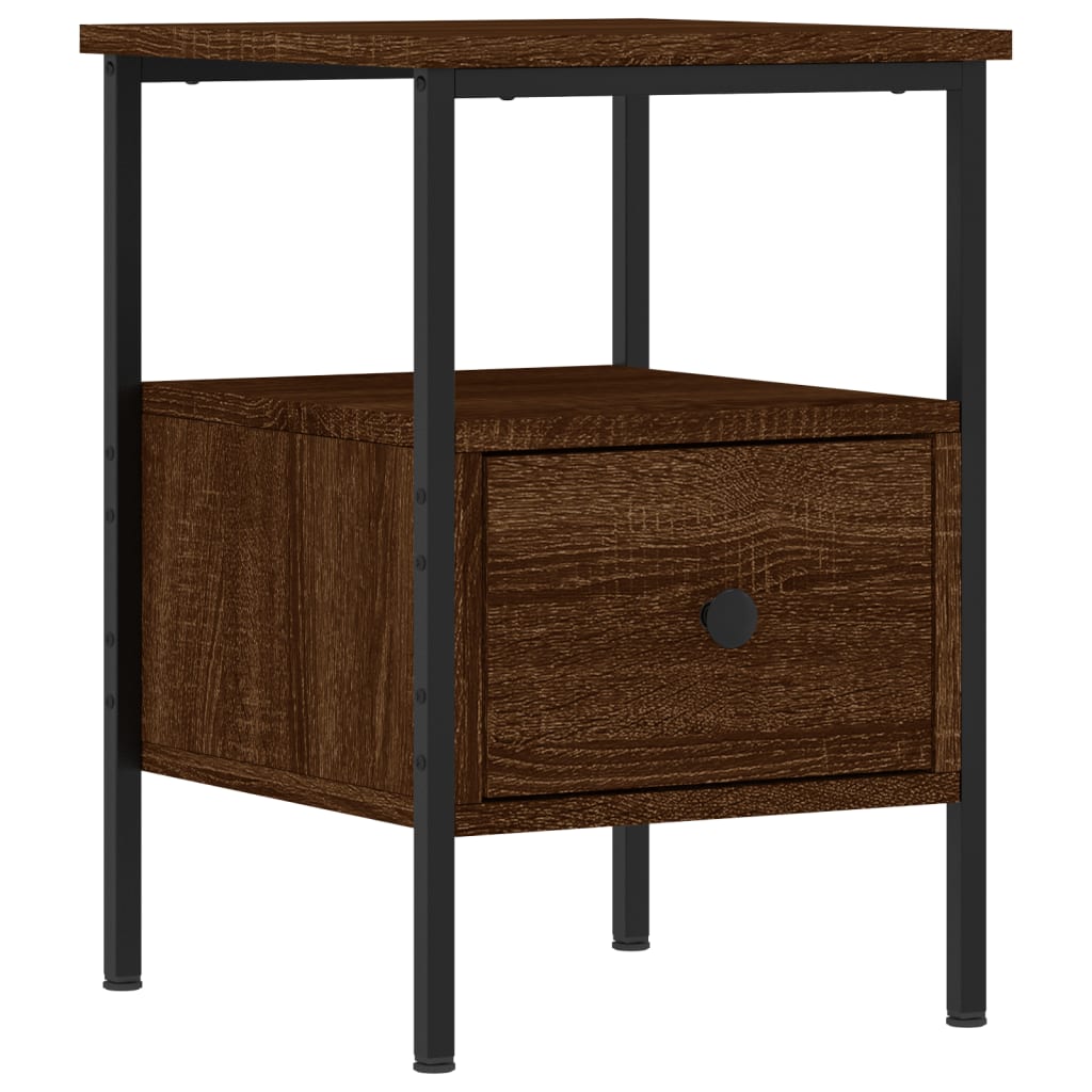 Tables de chevet 2 pcs chêne marron 34x36x50 cm bois ingénierie - XIOS