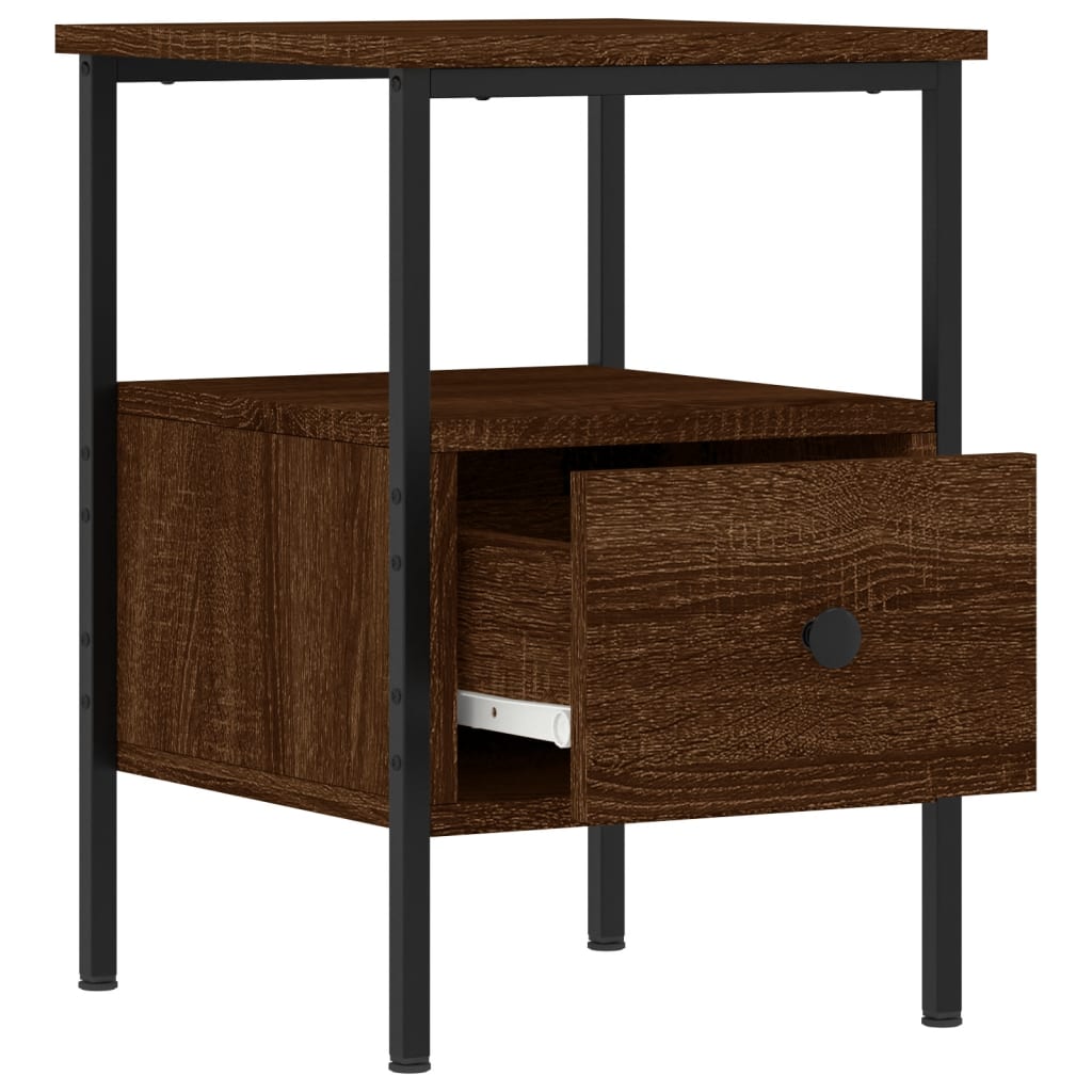 Tables de chevet 2 pcs chêne marron 34x36x50 cm bois ingénierie - XIOS
