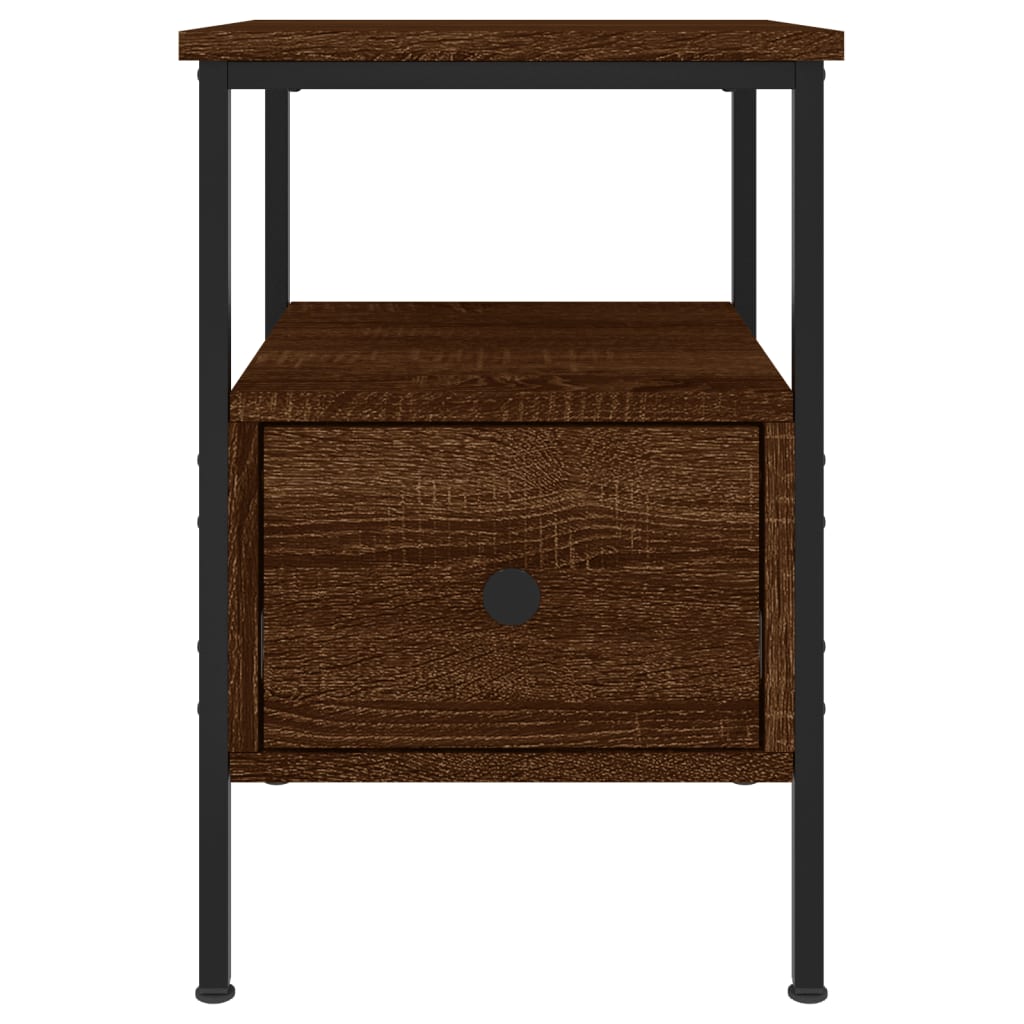 Tables de chevet 2 pcs chêne marron 34x36x50 cm bois ingénierie - XIOS