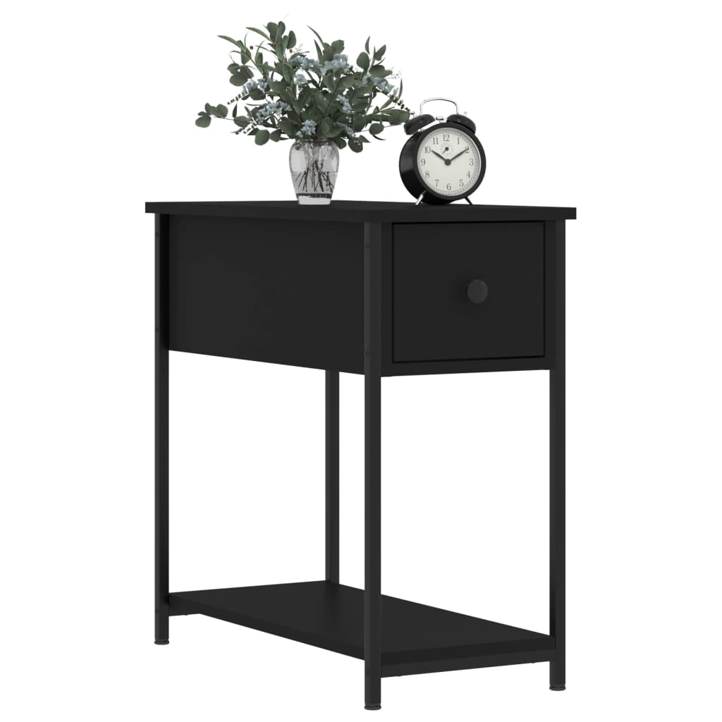 Tables de chevet 2 pcs noir 30x60x60 cm bois d’ingénierie - XIOS
