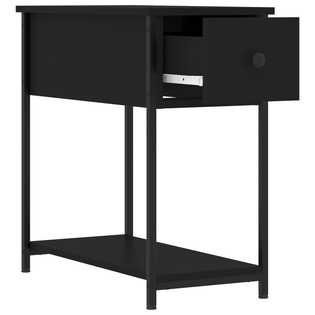 Tables de chevet 2 pcs noir 30x60x60 cm bois d’ingénierie - XIOS