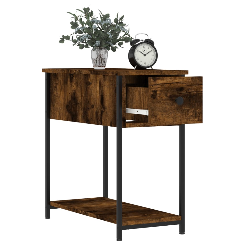 Tables de chevet 2 pcs chêne fumé 30x60x60 cm bois d'ingénierie - XIOS