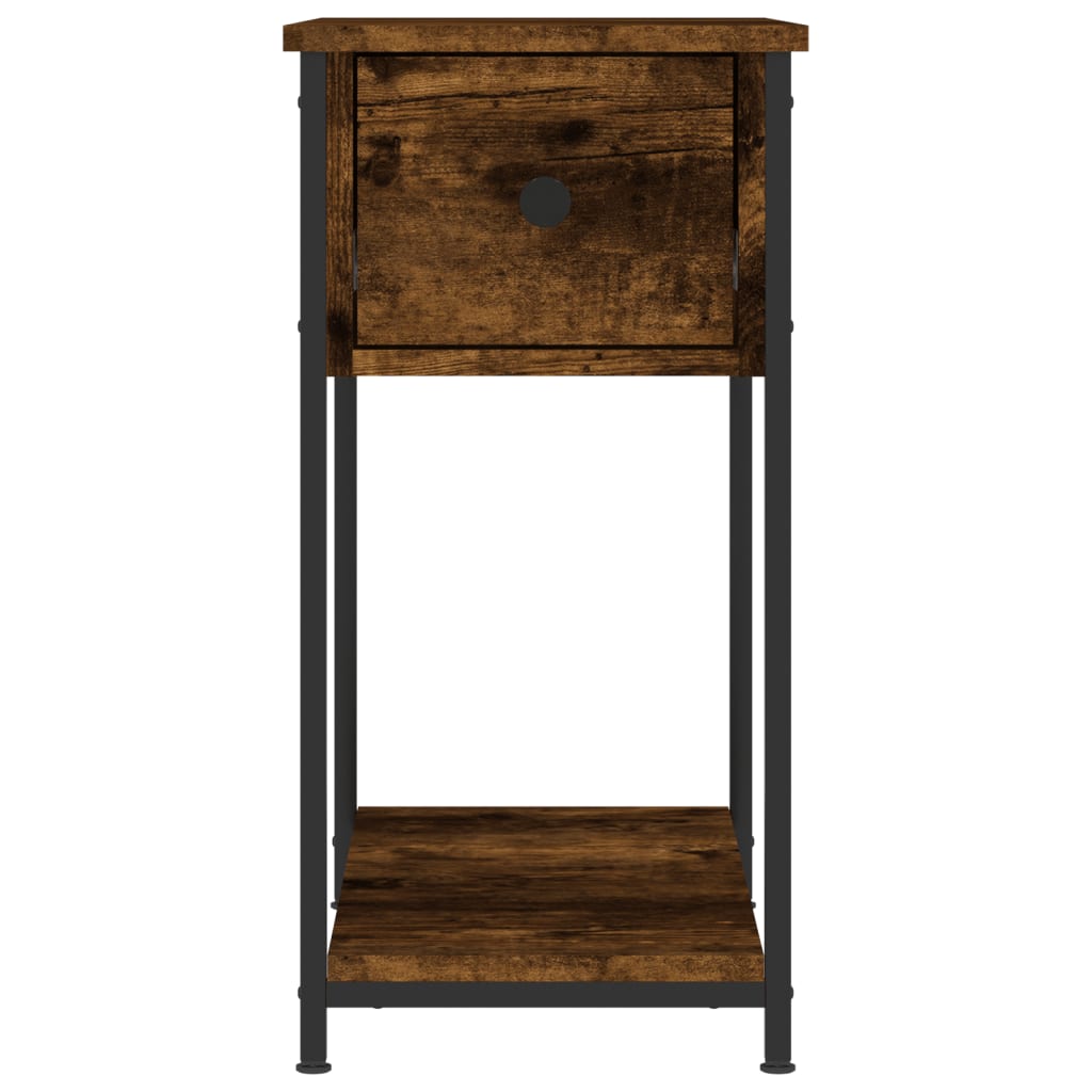 Tables de chevet 2 pcs chêne fumé 30x60x60 cm bois d'ingénierie - XIOS